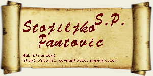 Stojiljko Pantović vizit kartica